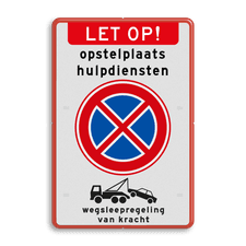Aluminium informatiebord met dubbel omgezette rand