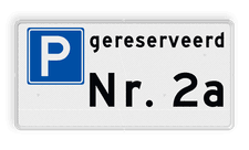 Aluminium informatiebord met een dubbel omgezette rand