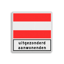 Aluminium scheepvaartbord met een dubbel omgezette rand