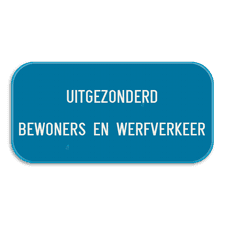 Aluminium bord, omgeplooide rand met gelaste profielen