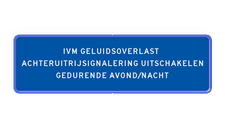 Aluminium informatiebord met een dubbel omgezette rand