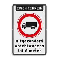 Aluminium informatiebord met dubbel omgezette rand