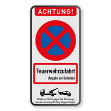 Verkehrsschild aus DibondTraffic mit Alform Rahmen