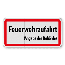 Verkehrsschild aus DibondTraffic mit Alform Rahmen