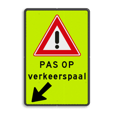 Aluminium informatiebord met dubbel omgezette rand
