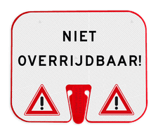 ConeSign Kunststof paneel t.b.v. afzetkegel