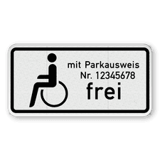Verkehrsschild aus DibondTraffic mit Alform Rahmen