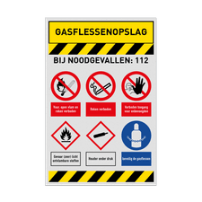 Veiligheidsbord vlak Alupanel (2mm)