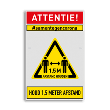 Veiligheidsbord vlak Alupanel (2mm)