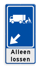 Aluminium informatiebord met een dubbel omgezette rand