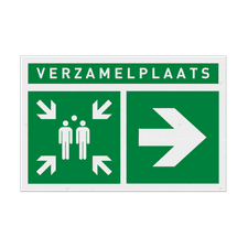 Veiligheidsbord vlak Alupanel (2mm)