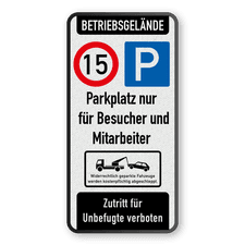 Verkehrsschild aus DibondTraffic mit Alform Rahmen
