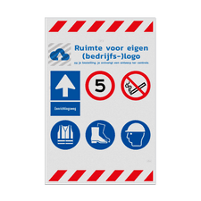Veiligheidsbord vlak Alupanel (2mm)
