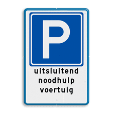 Aluminium informatiebord met dubbel omgezette rand
