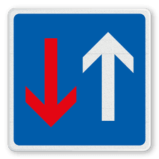 Verkehrsschild aus DibondTraffic mit Alform Rahmen