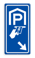 Aluminium informatiebord met een dubbel omgezette rand