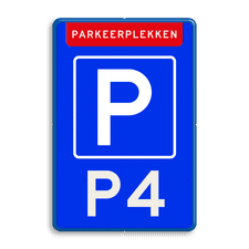 Aluminium informatiebord met dubbel omgezette rand