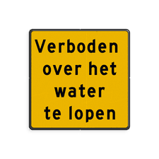 Aluminium informatiebord met een dubbel omgezette rand