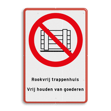 Aluminium informatiebord met dubbel omgezette rand