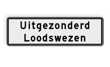Aluminium scheepvaartbord met een dubbel omgezette rand