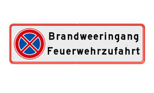 Aluminium informatiebord met een dubbel omgezette rand