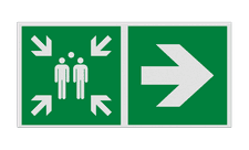 Veiligheidsbord vlak Alupanel (2mm)