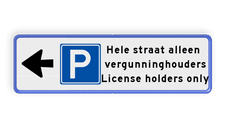 Aluminium informatiebord met een dubbel omgezette rand