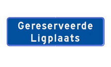 Aluminium informatiebord met een dubbel omgezette rand