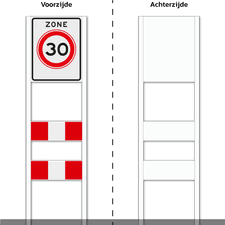 Zoneportaal 1x RVV Zone DZ+ 2 SHP