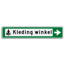 Aluminium versterkt kokerprofiel Verwijsbord