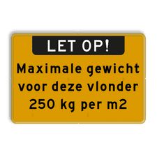 Aluminium informatiebord met een dubbel omgezette rand