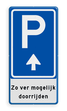 Aluminium informatiebord met een dubbel omgezette rand
