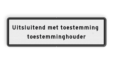 Aluminium scheepvaartbord met een dubbel omgezette rand