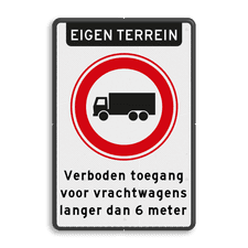 Aluminium informatiebord met dubbel omgezette rand