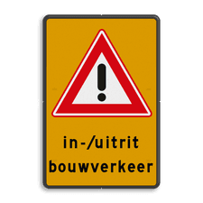 Aluminium informatiebord met dubbel omgezette rand
