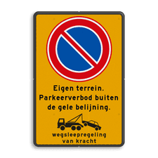 Aluminium informatiebord met dubbel omgezette rand