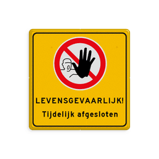 Aluminium omleidingsbord met een dubbel omgezette rand