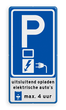 Aluminium informatiebord met een dubbel omgezette rand