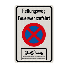 Verkehrsschild aus DibondTraffic mit Alform Rahmen