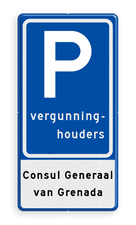 Aluminium informatiebord met een dubbel omgezette rand