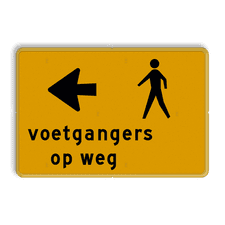 Aluminium omleidingsbord met een dubbel omgezette rand