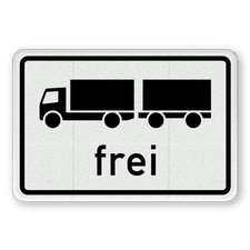 Verkehrsschild aus DibondTraffic mit Alform Rahmen