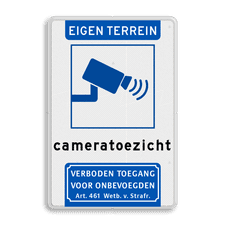 Aluminium informatiebord met dubbel omgezette rand