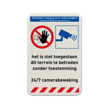 Aluminium bord met dubbel omgezette rand