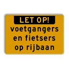 Aluminium informatiebord met een dubbel omgezette rand