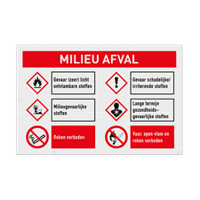 Veiligheidsbord vlak Alupanel (2mm)