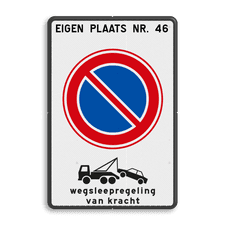 Aluminium informatiebord met dubbel omgezette rand