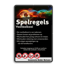 Aluminium spel- huisregelbord met dubbel omgezette rand
