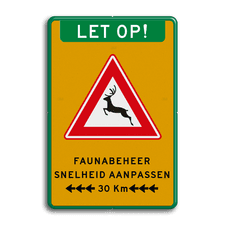 Aluminium informatiebord met dubbel omgezette rand