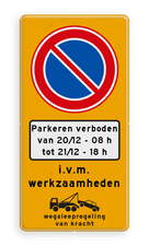 Aluminium informatiebord met een dubbel omgezette rand